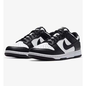 NIB Nike Dunk Low Top Retro Panda Sneakers, Black/White, Sz. 4.5